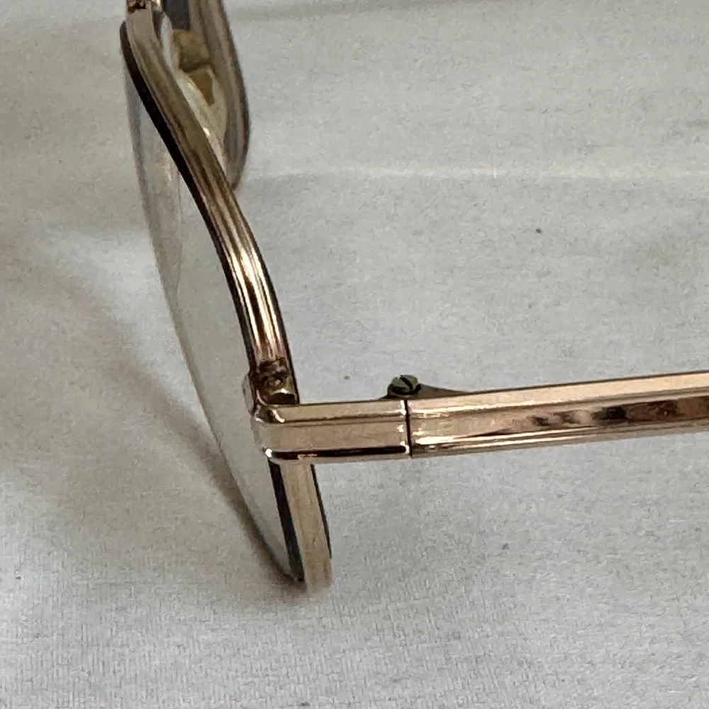 Vtg eyeglasses frames Universal 1/30 10k rgp 5 3/4 Gold Aviator